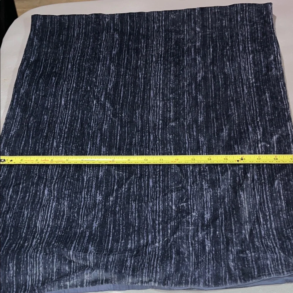 Source Unknown Blue Shades Long Bolster Pillow  Cover NWOT